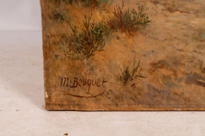 Michel BOUQUET (1807 - 1890) 
Beachfront....