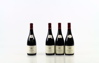 Réunion de 4 bouteilles du Domaine de la...