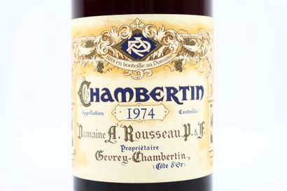 1 bouteille de CHAMBERTIN 1974 du Domaine...