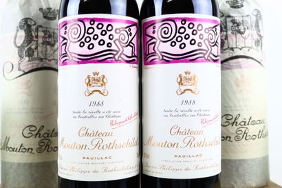 12 Bouteilles de PAUILLAC 1988 du Château...