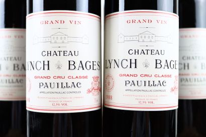 12 Bouteilles PAUILLAC 1988 du Château LYNCH...