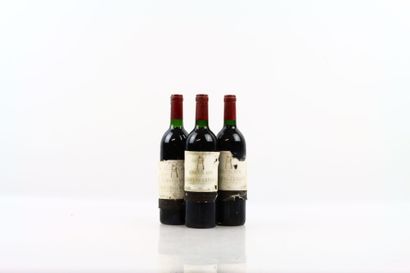 3 bouteilles de PAUILLAC 1984 du Chateau...