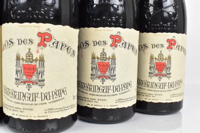 6 bouteilles de CHATEAUNEUF-DU-PAPE 1996...