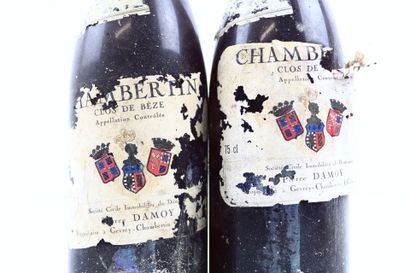 2 bouteilles de CHAMBERTIN CLOS DE BEZE 1985...