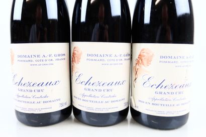 3 bouteilles d'ECHEZEAUX 2008 du Domaine...
