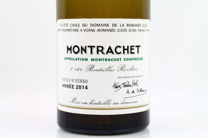 1 bouteille de MONTRACHET 2014 du Domaine...
