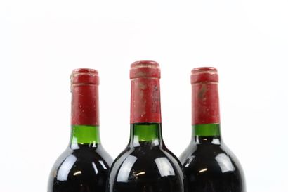 3 bouteilles de PAUILLAC 1984 du Chateau...