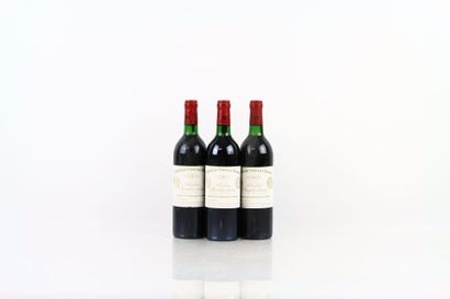 3 bouteilles de SAINT-EMILION 1984 du Château...
