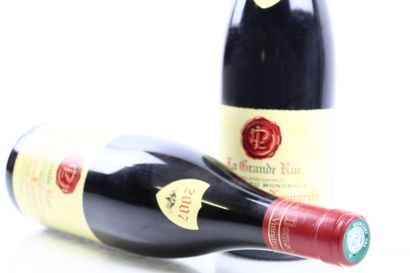 2 bouteilles de LA GRANDE RUE Monopole 2007...