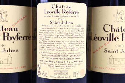 3 bouteilles de SAINT JULIEN 2010 du Château...
