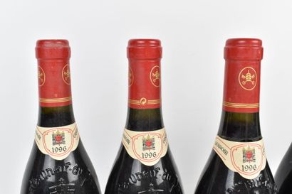6 bouteilles de CHATEAUNEUF-DU-PAPE 1996...