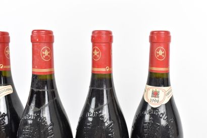 6 bouteilles de CHATEAUNEUF-DU-PAPE 1996...