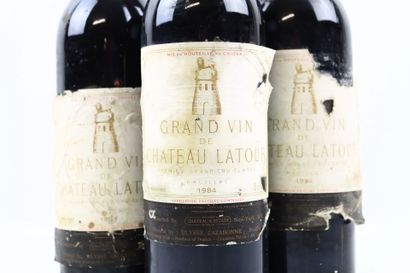 3 bouteilles de PAUILLAC 1984 du Chateau...