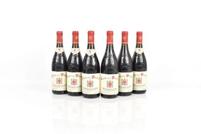 6 bouteilles de CHATEAUNEUF-DU-PAPE 1996...