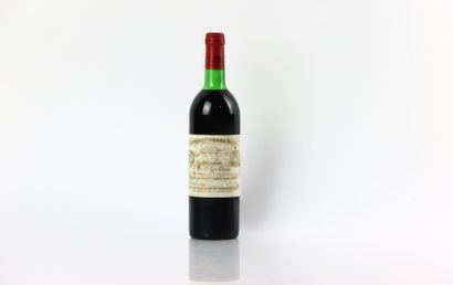 1 bouteille de SAINT-ÉMILION 1976 du Château...