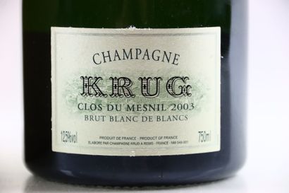 1 bouteille de CHAMPAGNE Brut blanc de blancs...
