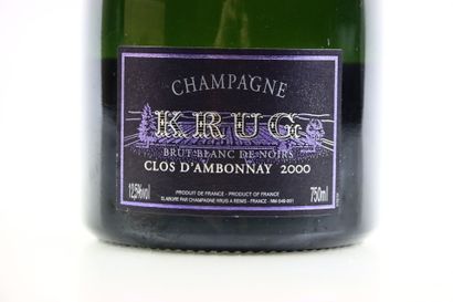 1 bouteille de CHAMPAGNE Clos d'Ambonnay...