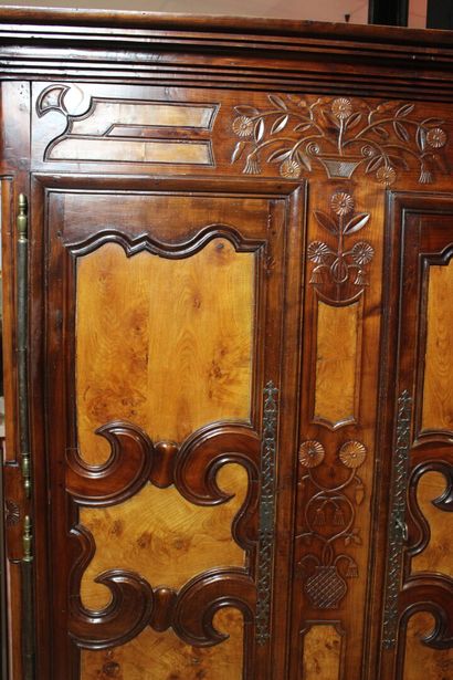 Bedroom, including a wardrobe and a wooden...