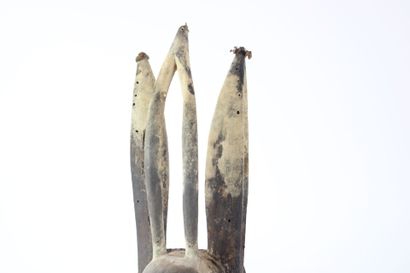 Bambara mask, Mali. 
Carved wood.
Height...