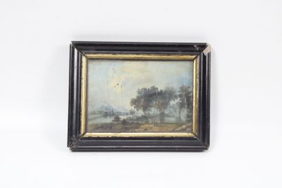 Augusto CORELLI (1853-1918).
Animated landscape,...