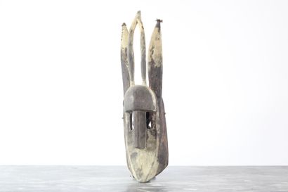 Bambara mask, Mali. 
Carved wood.
Height...
