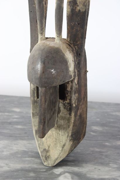 Bambara mask, Mali. 
Carved wood.
Height...