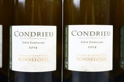 6 bouteilles de CONDRIEU Côte Chatillon 2014...