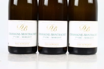 3 bouteilles de CHASSAGNE-MONTRACHET 1er...