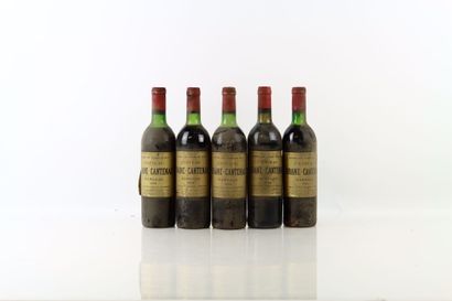 Verticale de 5 bouteilles de MARGAUX du Château...