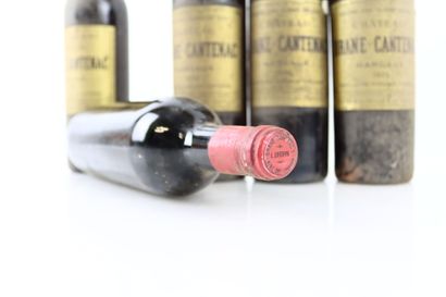 Verticale de 5 bouteilles de MARGAUX du Château...