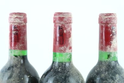 3 bouteilles de PAUILLAC 1983 du Château...