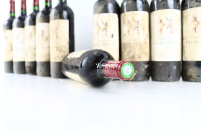 11 bouteilles PAUILLAC 2005 du Château CLERC...