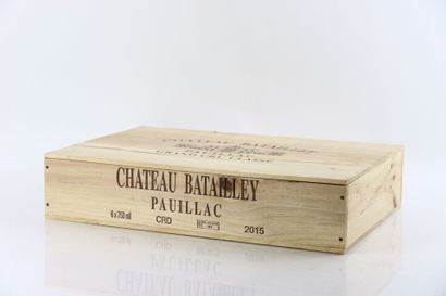 6 bouteilles de PAUILLAC 2015 du Château...