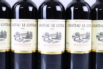 12 bouteilles de MARGAUX 2005 du château...