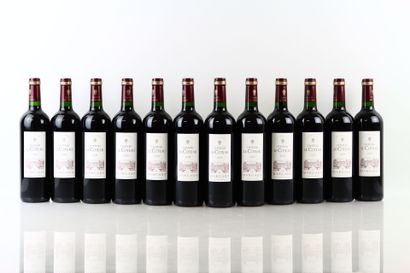 12 bouteilles de MARGAUX 2009 du Château...