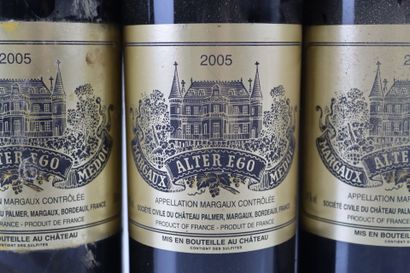 3 bouteilles de MARGAUX Alter Ego 2005 du...
