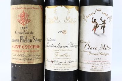 Réunion de 3 bouteilles de Bordeaux :
- 1...