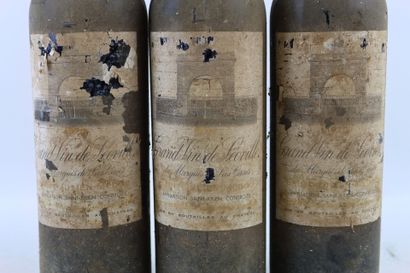 3 bouteilles de SAINT JULIEN 1975 Grand Vin...