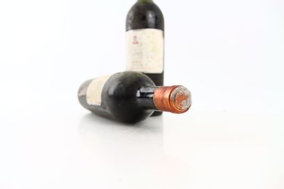 2 bouteilles de PESSAC LEOGNAN 1952 du Château...