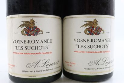 2 bouteilles de VOSNE-ROMANEE 1er Cru Les...
