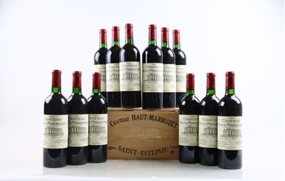 12 bouteilles de SAINT-ESTEPHE 1999 du Château...