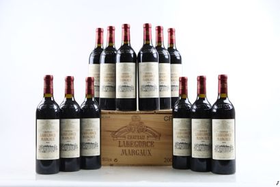12 bouteilles de MARGAUX 2001 du Château...