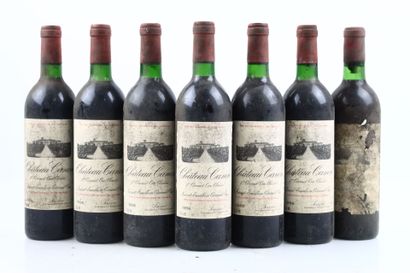 7 bouteilles de SAINT-EMILION Grand Cru 1986...