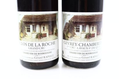 Réunion de 4 bouteilles de Côte de Nuits...
