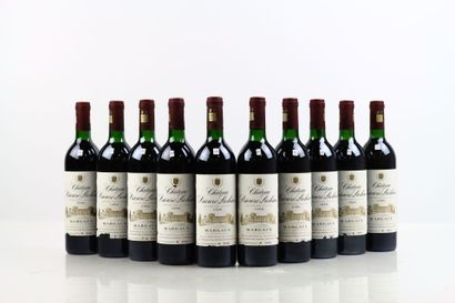 10 bouteilles de MARGAUX de 1988 du Château...