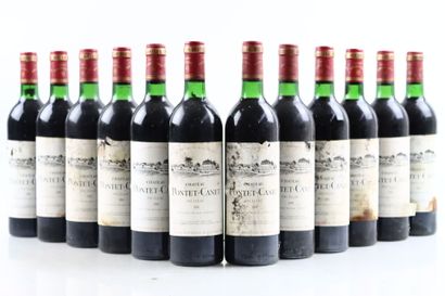 12 bouteilles de PAUILLAC 1981 du Château...