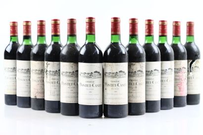 12 bouteilles de PAUILLAC 1981 du Château...