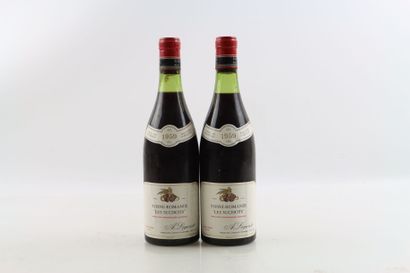2 bouteilles de VOSNE-ROMANEE 1er Cru Les...