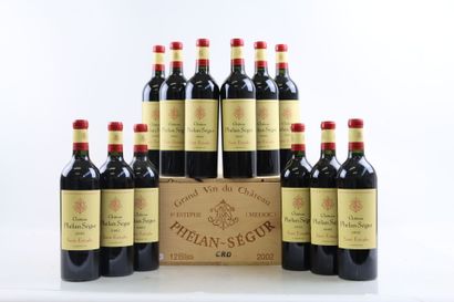 12 bouteilles de SAINT-ESTEPHE 2002 du Château...