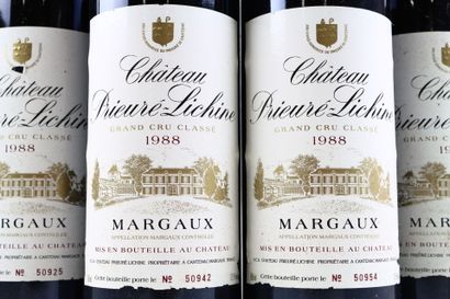 10 bouteilles de MARGAUX de 1988 du Château...